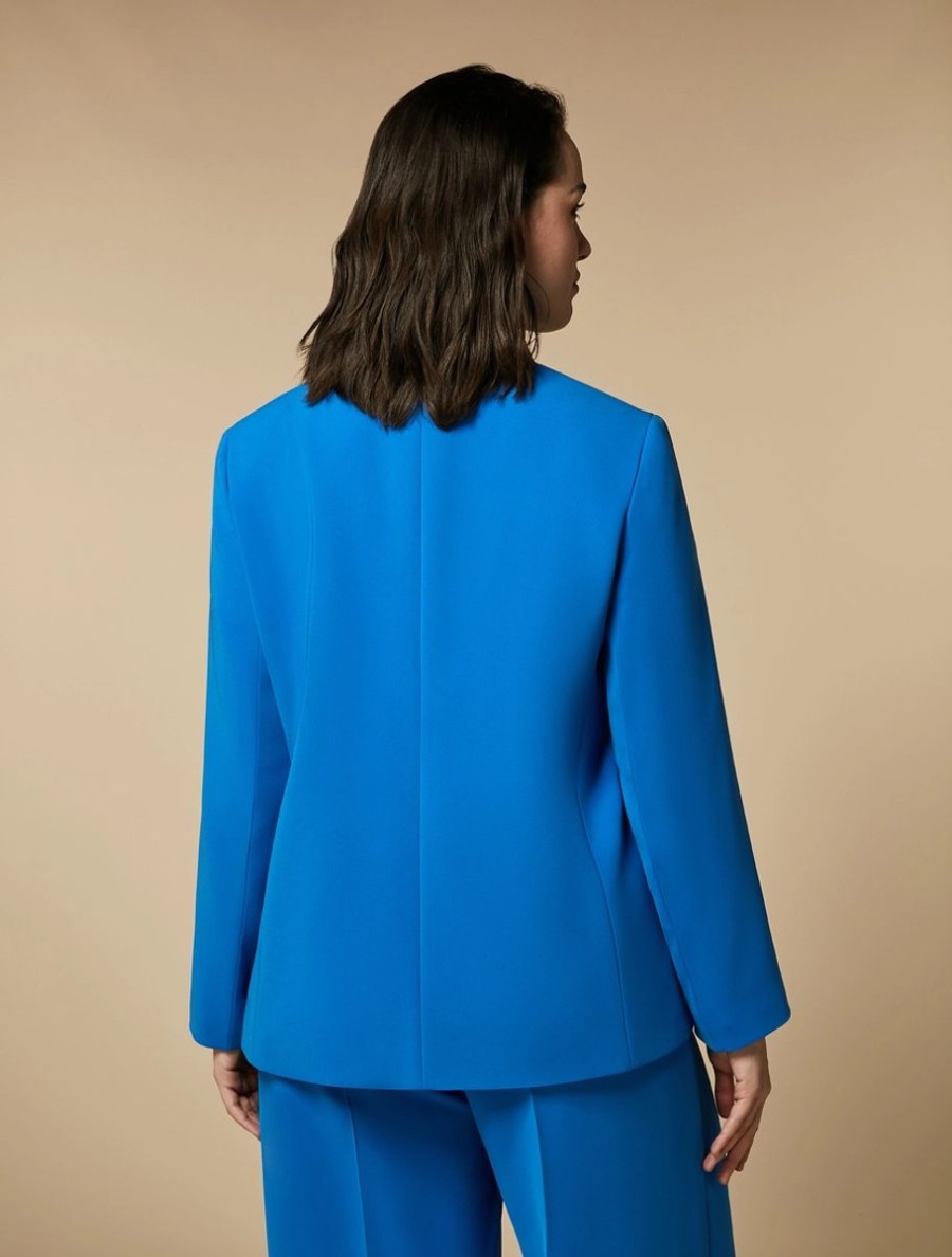 Triacetate Cady Jacket Cornflower Blue Best