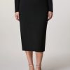 Crepe Jersey Skirt Black Wholesale