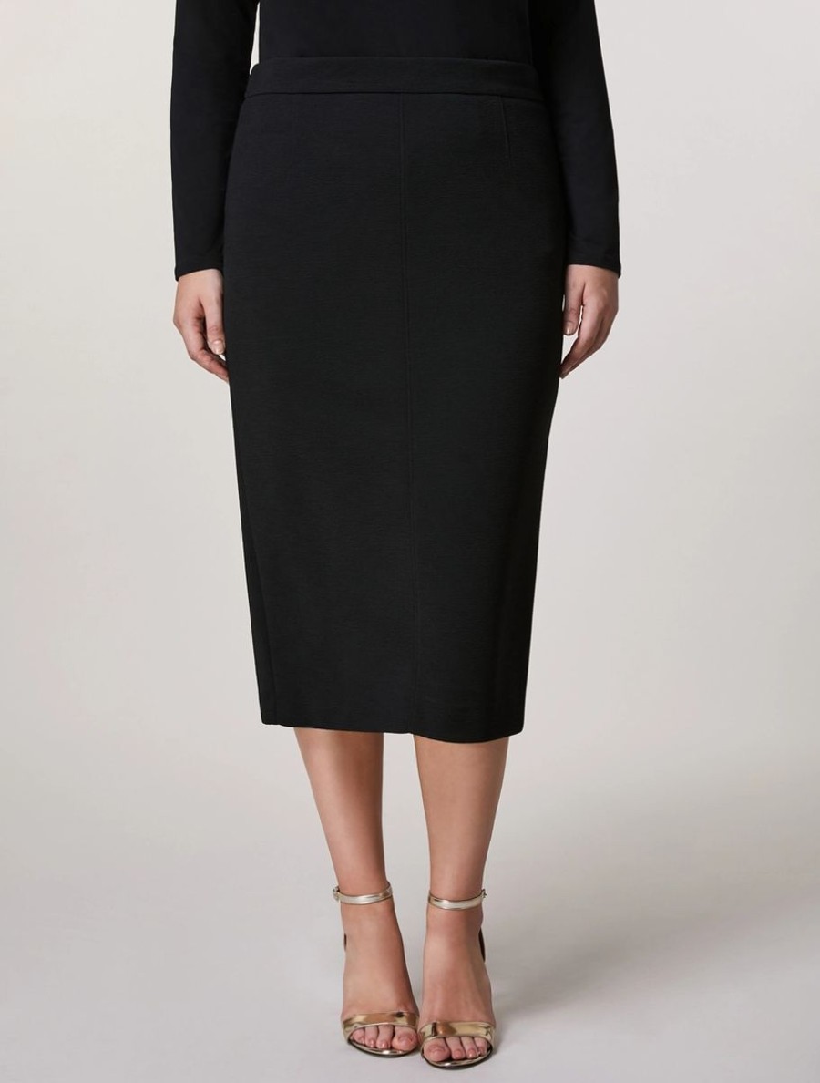 Crepe Jersey Skirt Black Wholesale