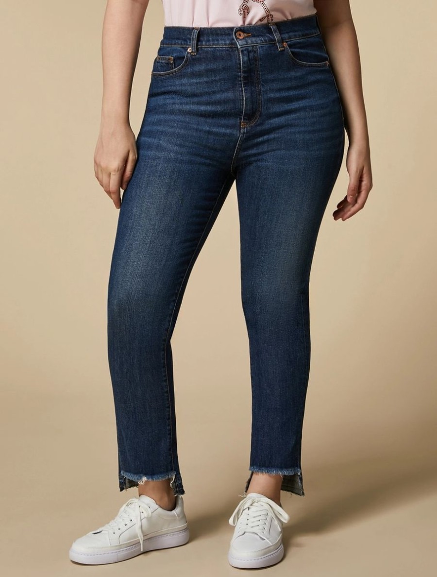 Slim-Fit Cotton Denim Jeans Midnightblue Hot