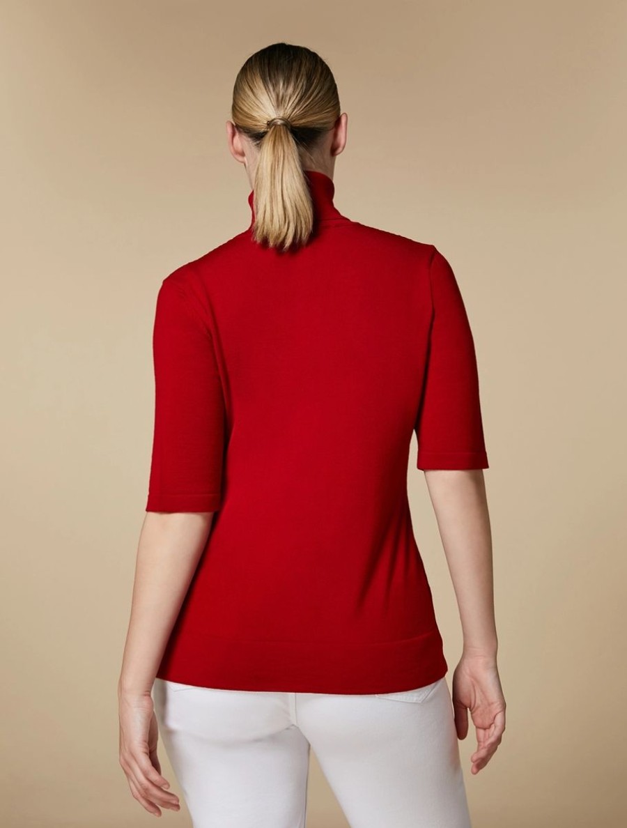 Wool Sweater Red Hot