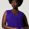 Scuba Jersey Crepe Dress Purple Wholesale