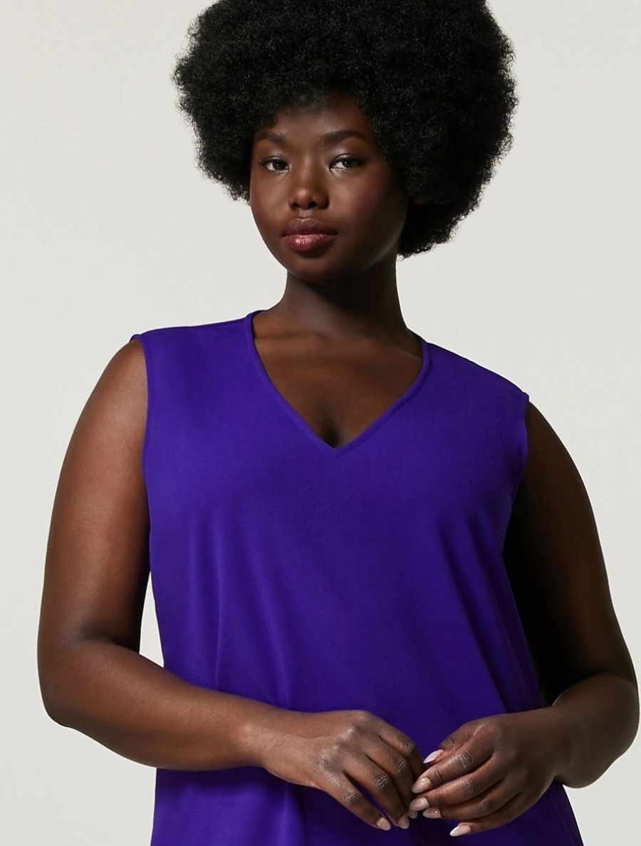 Scuba Jersey Crepe Dress Purple Wholesale