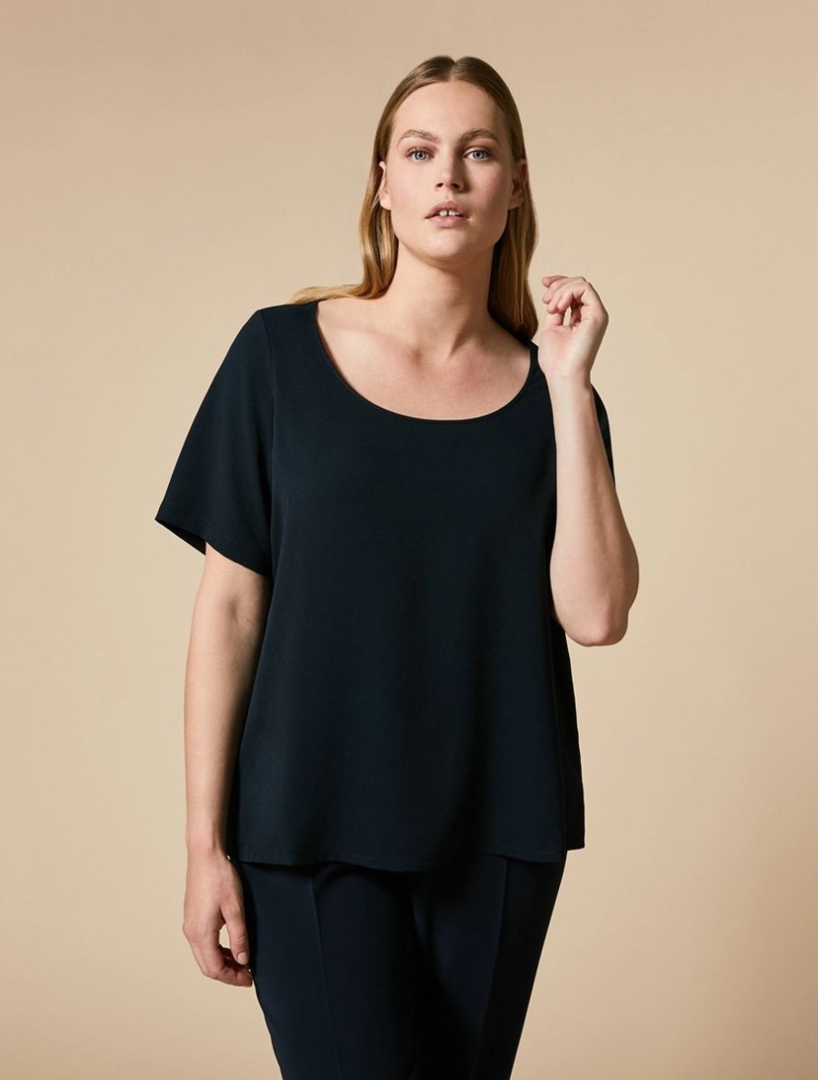 Flowing Top Dark Navy Online