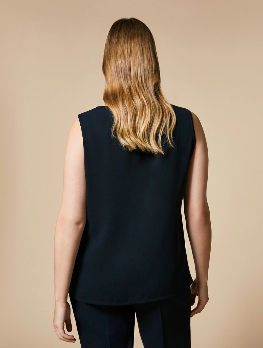 Flowing Top Dark Navy Online