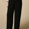 Fluid Fabric Trousers Black Clearance