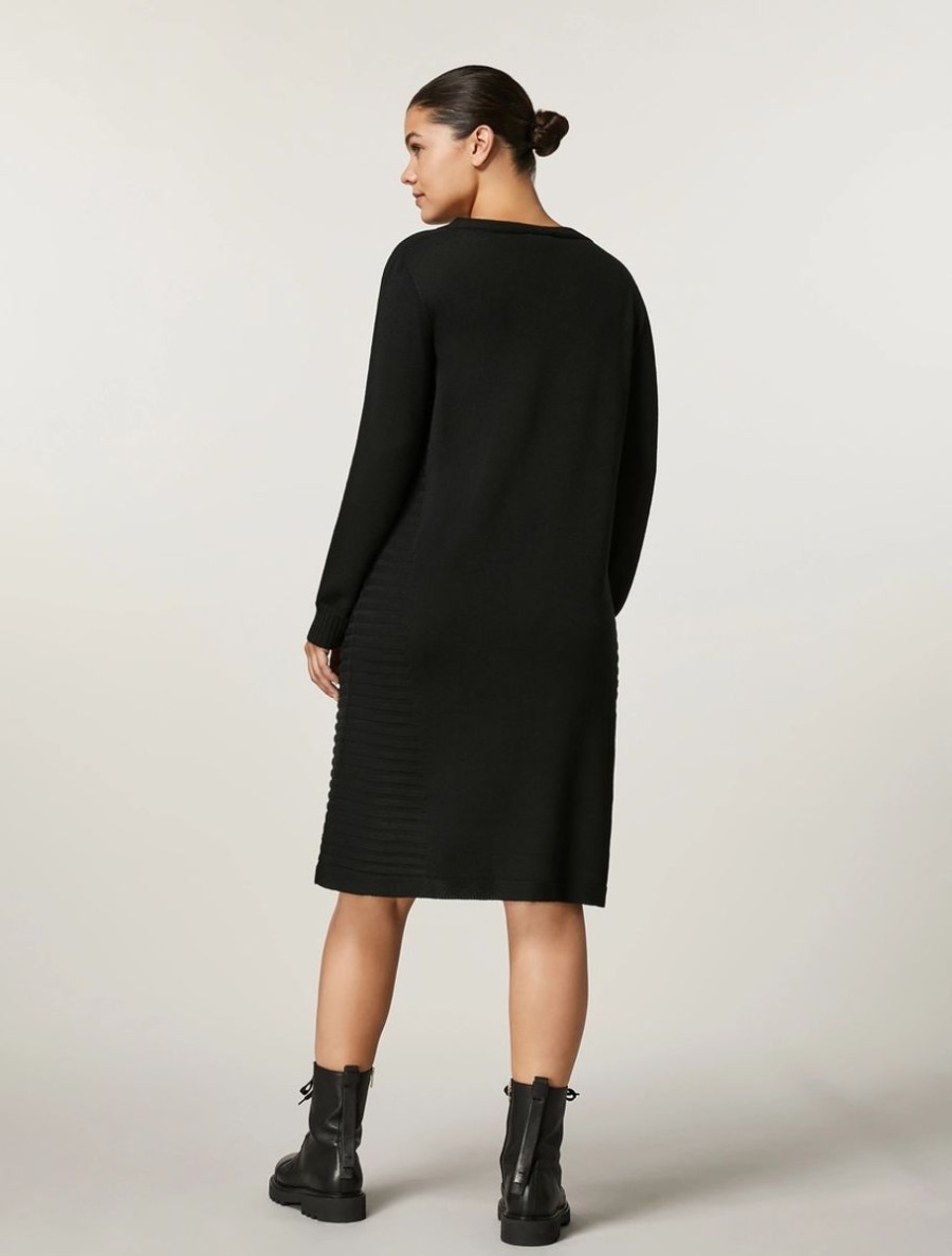 Knit Dress Black New