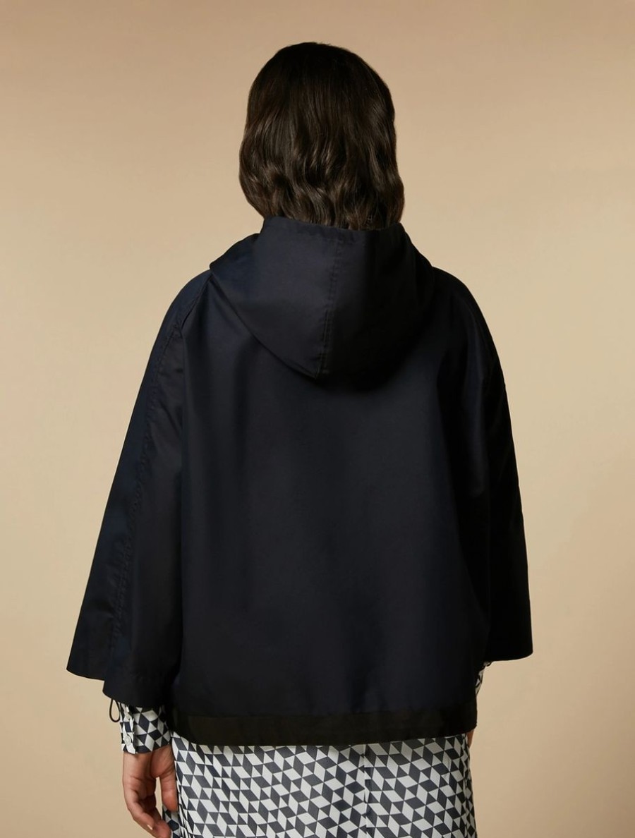 Water-Repellent Twill Raincoat Midnightblue Best