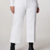 Stretch Cotton Trousers White Wholesale