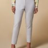 Cotton-Blend Trousers Light Grey Wholesale