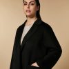 Double-Faced Pure Wool Coat Black Best