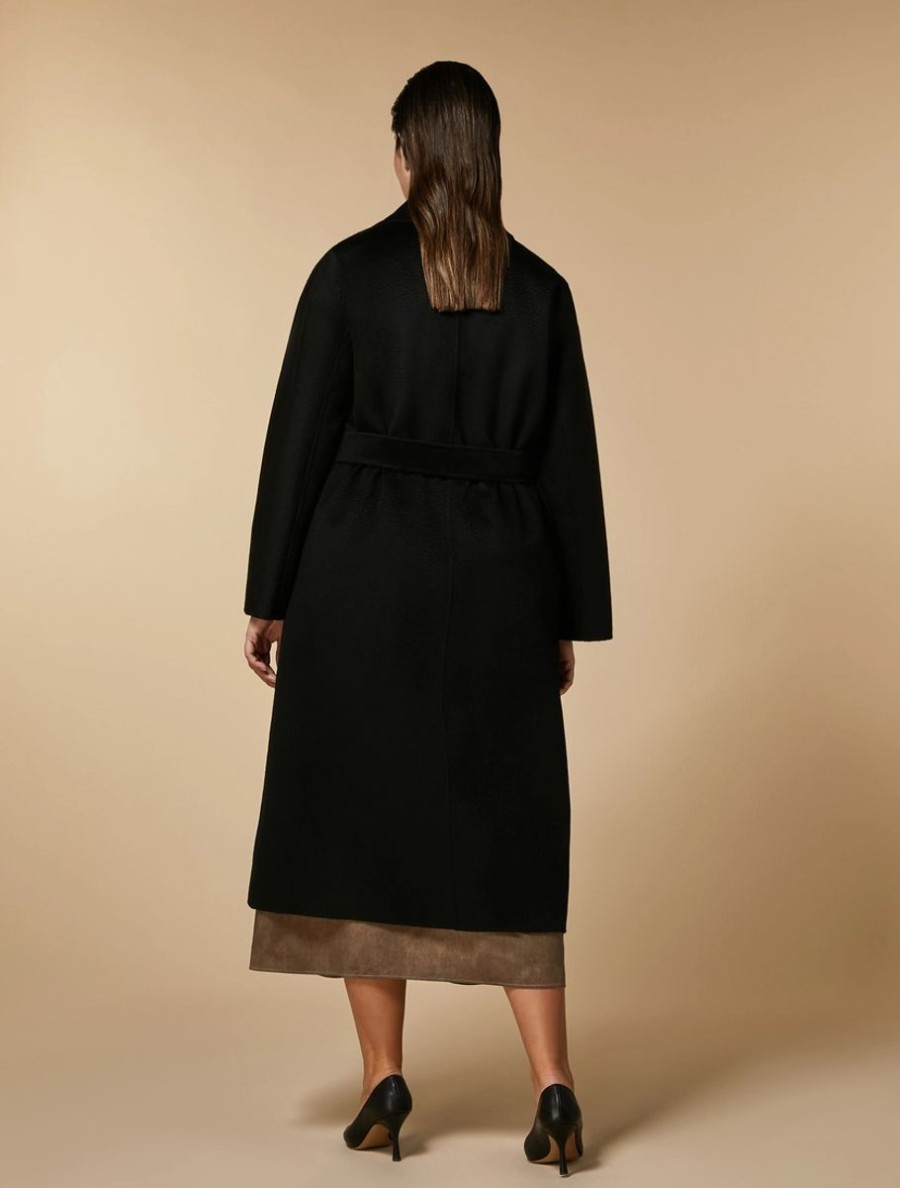 Double-Faced Pure Wool Coat Black Best