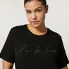 Viscose Jersey T-Shirt Black Clearance