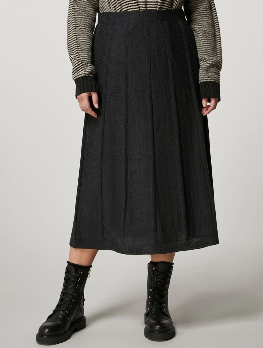 Wool-Blend Skirt Dark Grey Wholesale