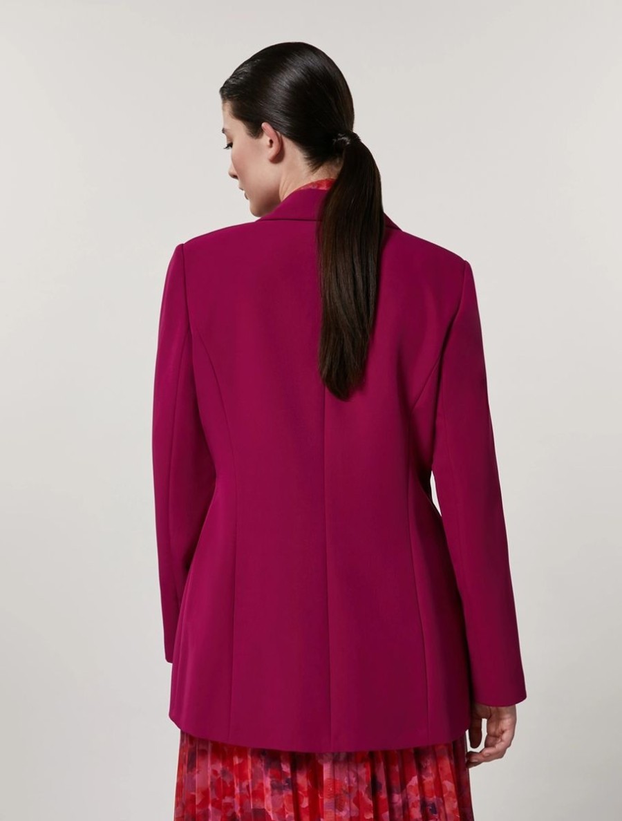 Stretch Fabric Jacket Purple Online