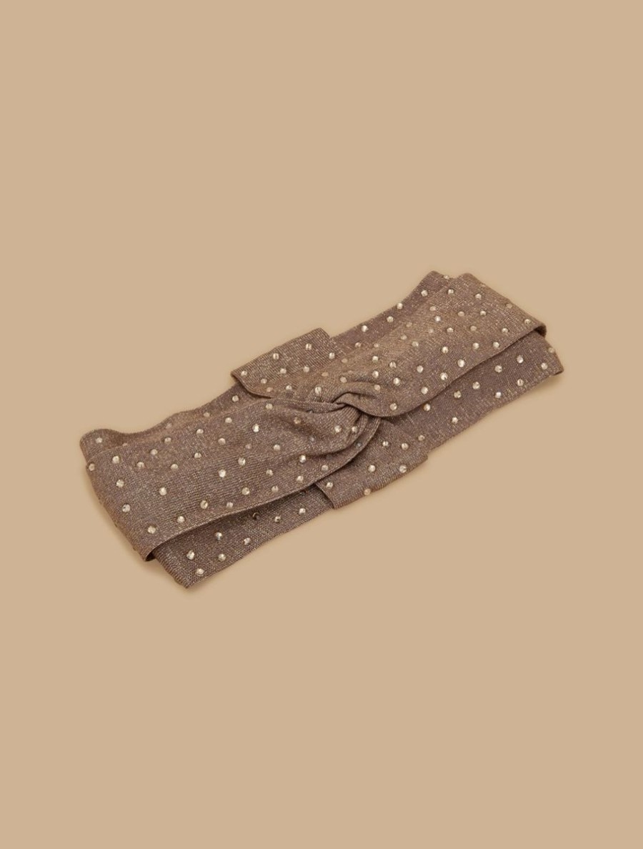 Rhinestone Headband Gold Best