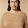 Wool And Cashmere Sweater Camel Wholesale