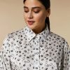 Printed Twill Shirt White Wholesale