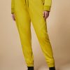 Cotton Fleece Trousers Mustard New