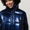 Glossy Fabric Jacket Dark Navy Best