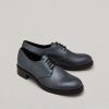 Shoes In Metallic Leather Medium Grey Hot