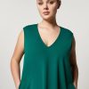 Scuba Jersey Crepe Dress Dark Green New