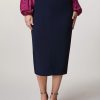 Crepe Jersey Skirt Dark Navy Clearance