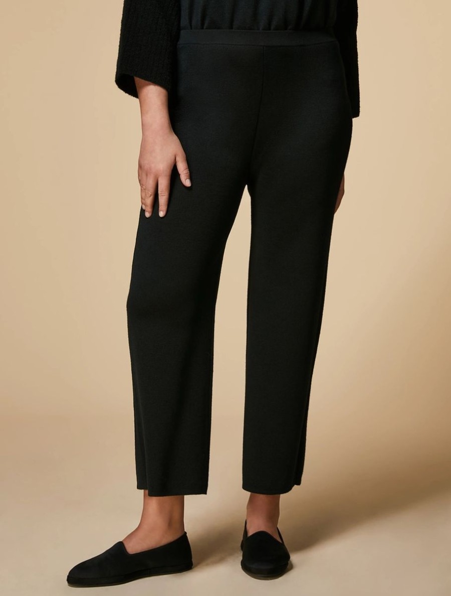 Knit Trousers Black Clearance