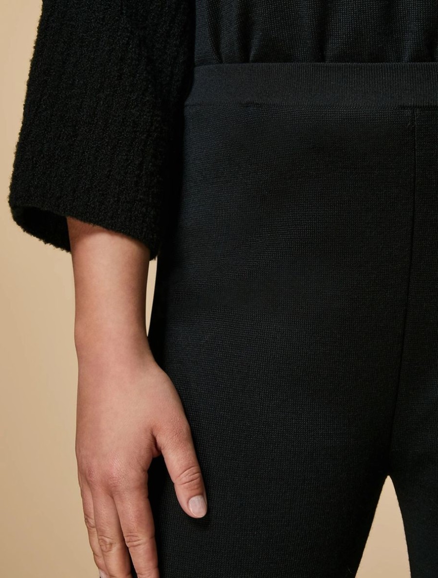 Knit Trousers Black Clearance