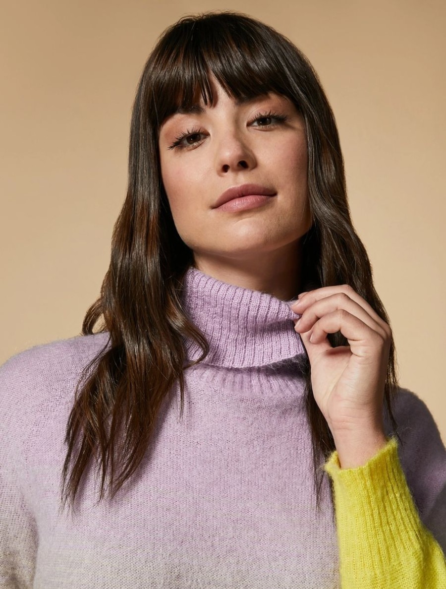 Mohair-Blend Sweater Mustard Wholesale