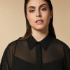 Crepe Georgette Shirt Black Best