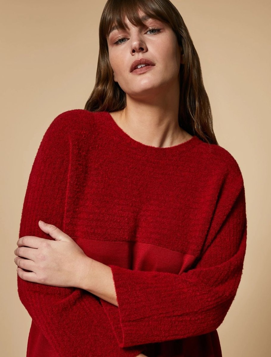 Wool-Blend Sweater Red Wholesale