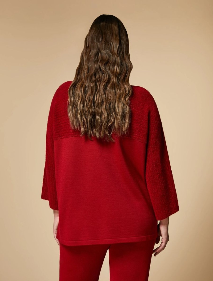 Wool-Blend Sweater Red Wholesale