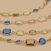 Chaton Necklace China Blue New