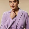 Velvet Jersey Blazer Lilac Online