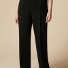 Triacetate Cigarette Trousers Black Wholesale