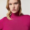 Stretch Viscose Sweater Fuchsia Wholesale