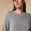 Wool-Blend Sweater Light Grey Clearance