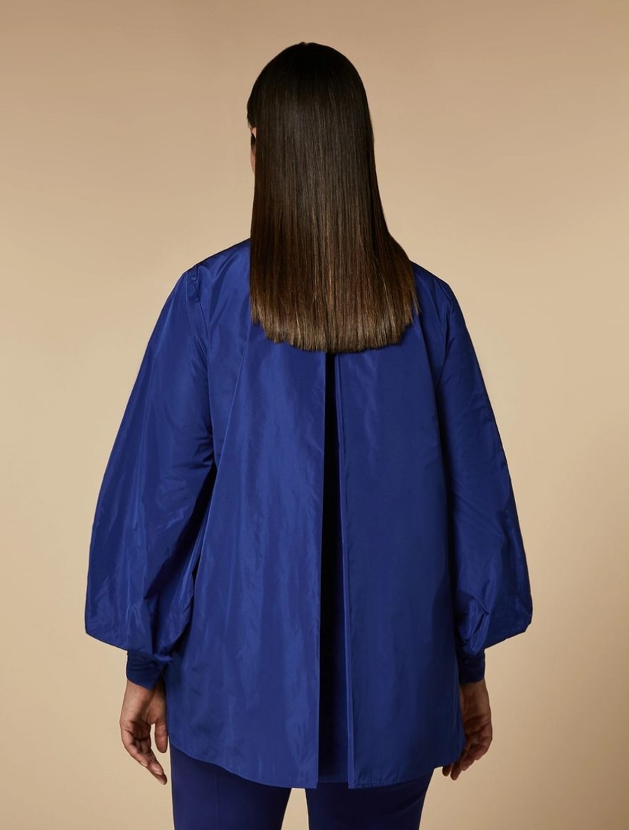 Embroidered Taffeta Tunic Cornflower Blue Online