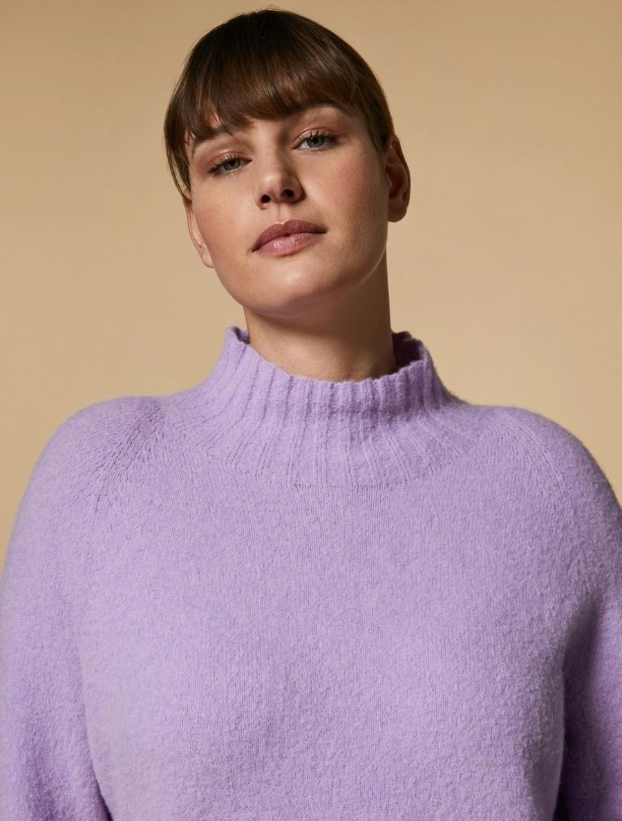 Alpaca-Blend Sweater Wisteria Hot