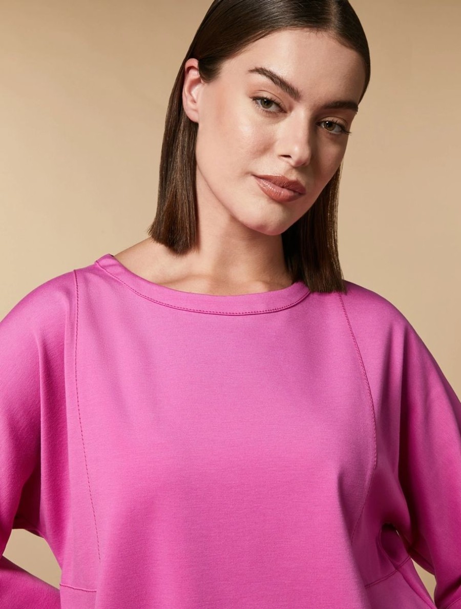 Jersey Sweatshirt Fuchsia Hot