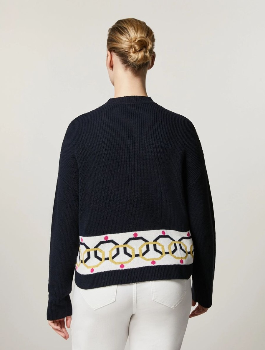 Wool, Viscose And Alpaca Sweater Dark Navy Best