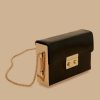 Patent Leather And Metal Clutch Black Online