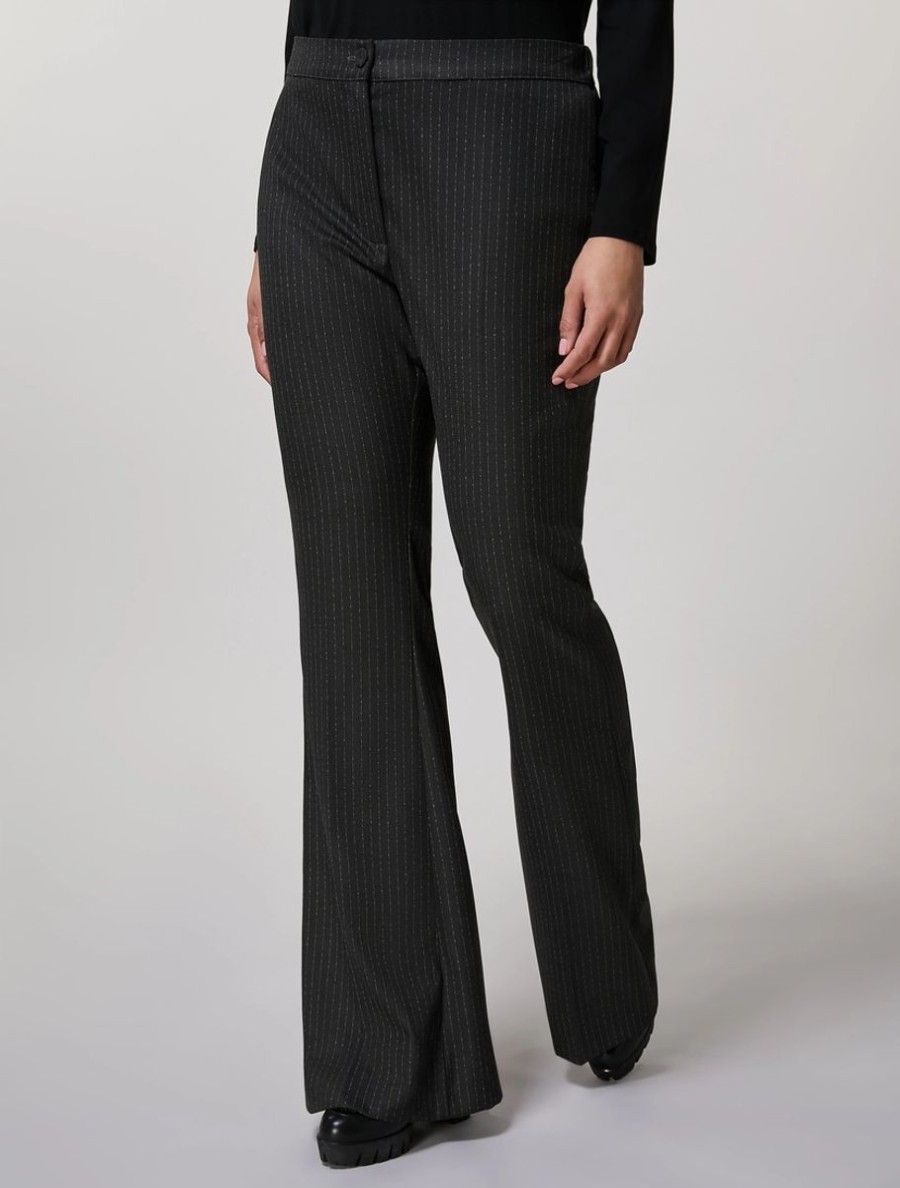 Polyviscose Trousers Dark Grey Hot