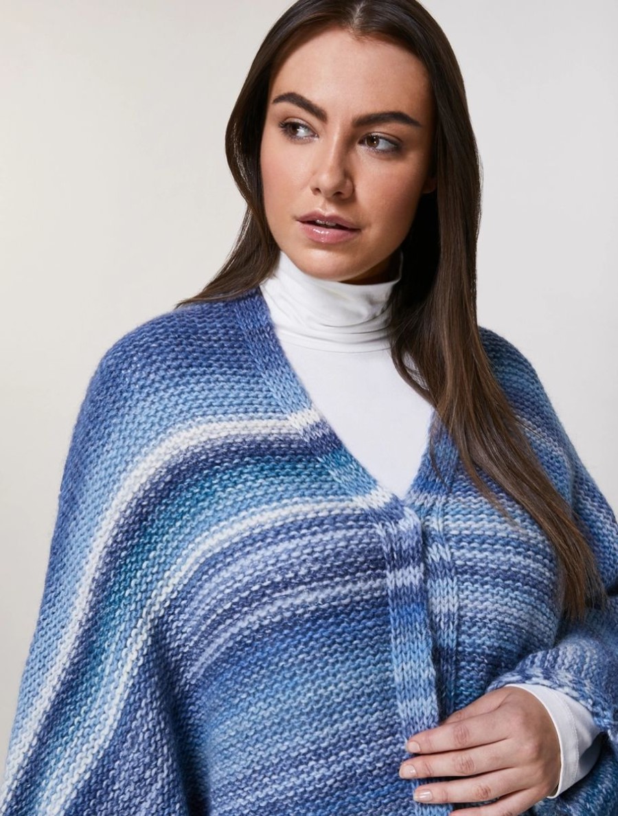 Wool-Blend Cardigan Ski Blue Best