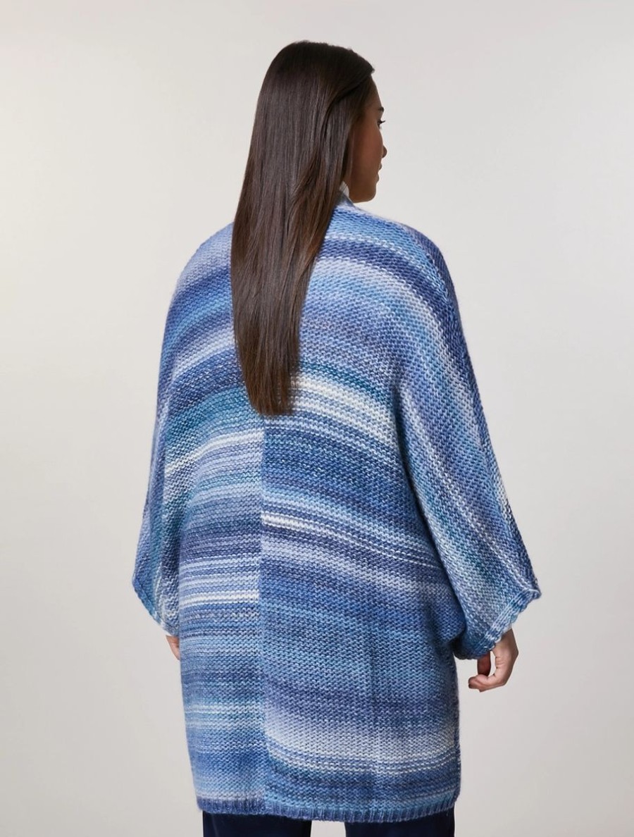 Wool-Blend Cardigan Ski Blue Best