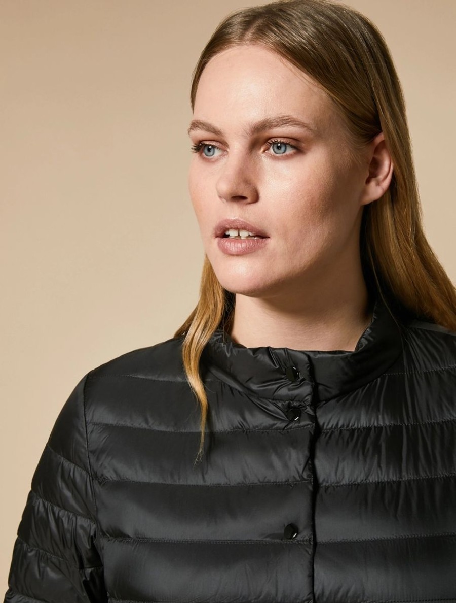 Nylon Down Jacket Black Best