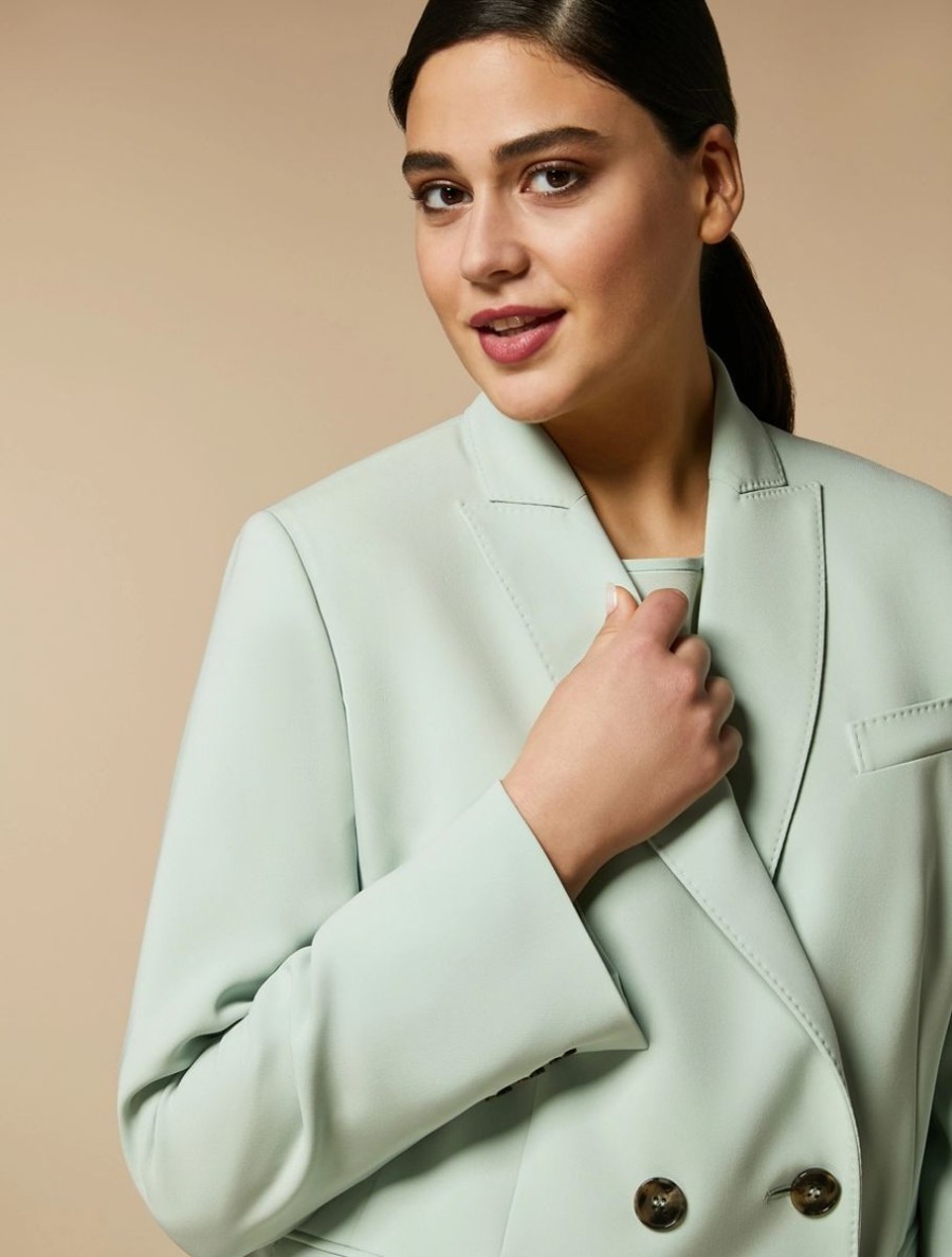 Triacetate Cady Jacket Pastel Green Clearance