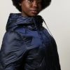 Shining Nylon Parka Dark Navy Best