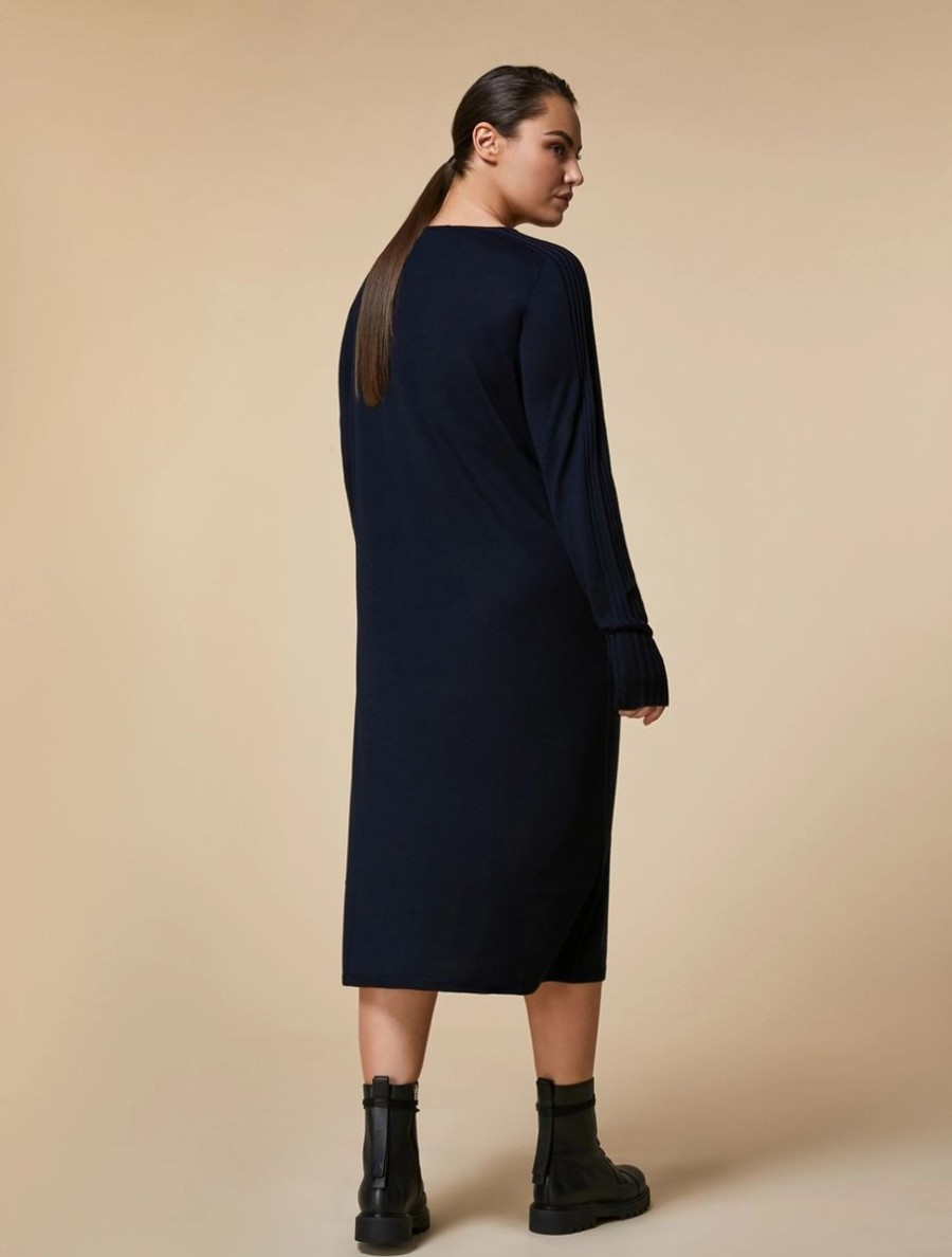 Wool Blend Dress Dark Navy Online